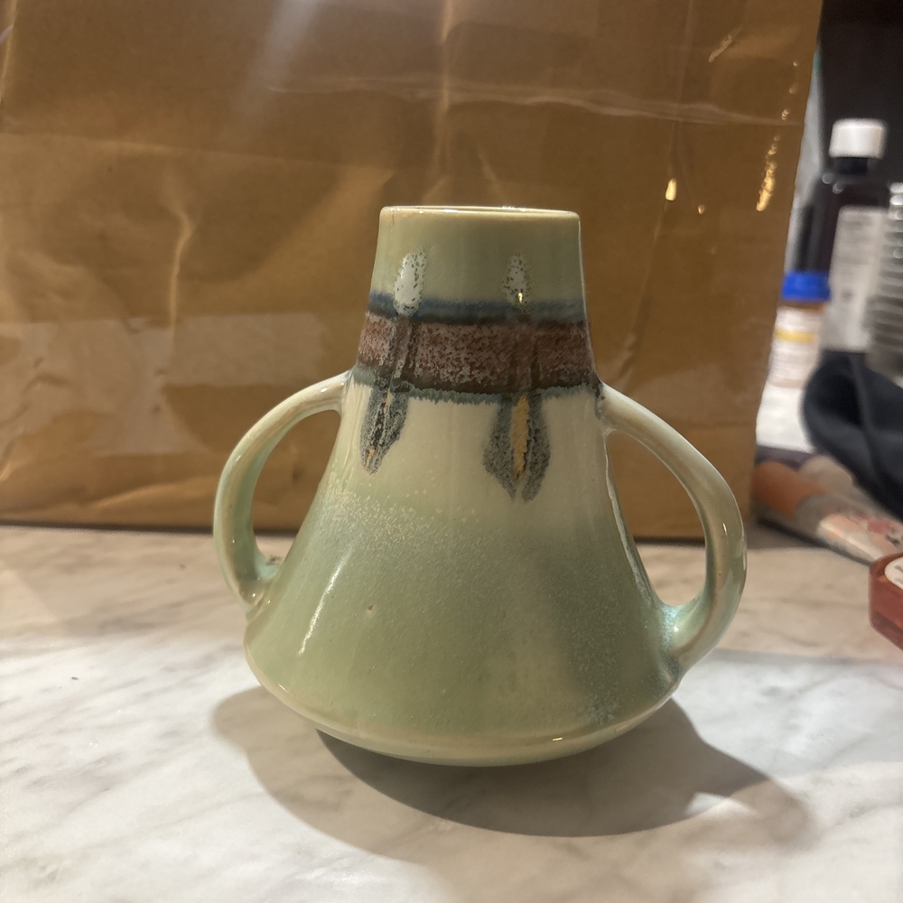 Handcrafted Ceramic Vase with Handles